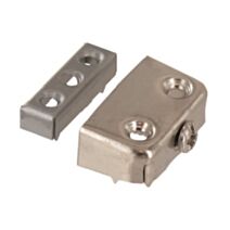 Ferrure assemblage meuble applique acier nickelé 40mm x4 - VYNEX