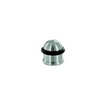 Butée de porte à visser inox poli Ø 25mm  H.27 mm - VYNEX