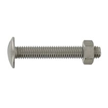 Boulon poelier inox A2 6x60 sécurisac x5 - CLASS INOX