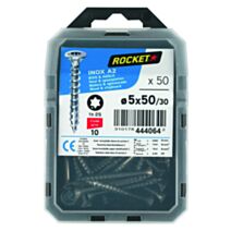 50 vis tête fraisée étoile inox A2 5X50 - ROCKET