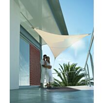 Voile d'ombrage triangulaire serenity  5m - sable - JARDILINE