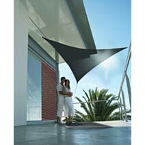 Voile d'ombrage triangulaire serenity 3.60m - noir - JARDILINE