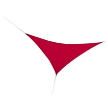 Voile d'ombrage VS triangulaire 3,60 M de côté rouge tomate