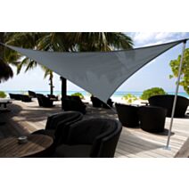voile d'ombrage triangulaire 5m de coté - gamme "austral" ardoise - JARDILINE