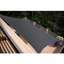 Voile d'ombrage carré 3,60 x 3,60m ardoise. - JARDILINE