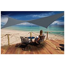Voile d'ombrage rectangulaire 4x3m Ardoise - JARDILINE