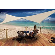 Voile d'ombrage carré 5x5m sable - JARDILINE