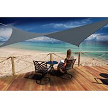 Voile d'ombrage carré 5x5m ardoise - JARDILINE