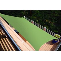 Voile d'ombrage rectangulaire 4,2x3m kaki - JARDILINE