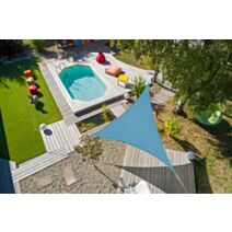 Voile d'ombrage triangulaire 5m topaze - JARDILINE