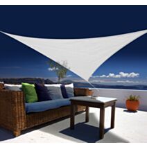Voile d'ombrage triangulaire 3,60 M de côté Austral blanc - JARDILINE 