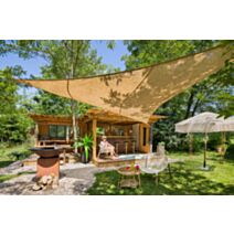 Voile d'ombrage triangulaire VNJ 300x300x300cm naturel - JARDILINE