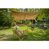 Ombrière rectangulaire Naturelle Coco 4x3m - JARDILINE