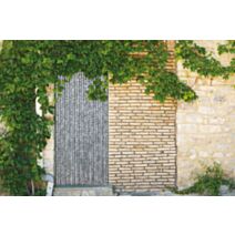 Rideau de porte Chenille Roma 90x220cm gris/noir - MOREL