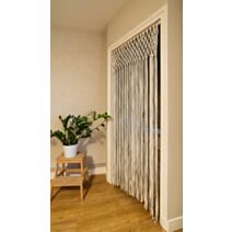 Rideau de porte Macramé Coton Cocoon 90x200cm blanc- MOREL