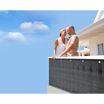 brise vue de balcon 120 cm - coloris ardoise - JARDILINE