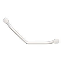 Barre d'Appui Coudee 135° Mana Acier Blanc Mat 33x33cm