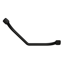 Barre d'Appui Coudee 135° Mana Acier Noir Mat 33x33cm