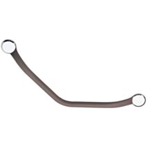 Barre d'Appui Toucher Soft Coudée 135° ∅25mm Taupe - GODONNIER