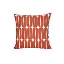 Coussin déco 40 x 40 cm Vibration Ocre Rouge - JARDIN PRIVE