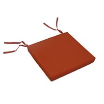 Galette de chaise ext. déhoussable Monte Carlo Terracotta 39x39cm