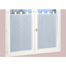 Paire de vitrages Etamine blanc 60x90cm