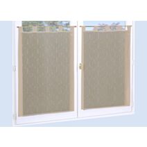 Paire de vitrages 60x90 taupe- DYLREV