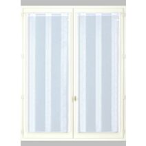 Paire de vitrages 45x160cm blanc - DYLREV