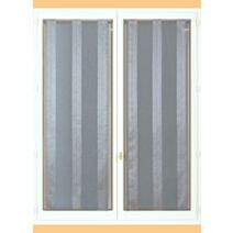 Paire de vitrages 90x200cm gris - DYLREV