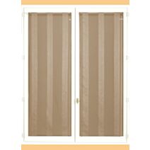 Vitrage Etamine 60x160cm taupe x2 polyester - DYLREV