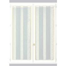 Paire de vitrages 90x200cm ivoire - DYLREV