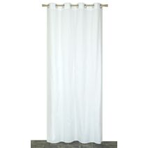 Voilage œillets étamine unie blanc 140x240cm - DYLREV