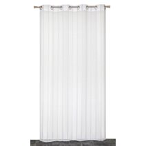 Voilage œillets étamine lignes jacquard gris 140x240cm - DYLREV