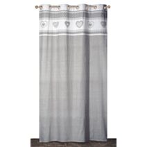 Rideau prêt à poser 140x240cm gris - DYLREV