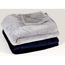 Plaid polaire doux 130x170cm gris