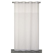 Voilage œillets étamine tête rayures jour échelle perle 140x240cm - DYLREV