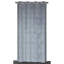 Rideau oeillets velours imprimé gris 135x240cm - DYLREV