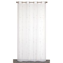 Voilage œillets brodé naturel 140x240cm