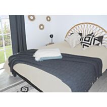 Jeté de lit 130x180cm anthracite