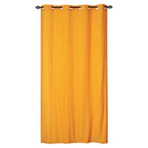 Rideau coton polyester 140x240cm Moutarde