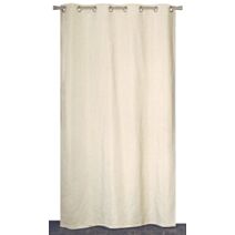 rideau occultant chiné 140x240 cm crème
