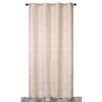 Rideau oeillets lourd jacquard beige 140x240cm