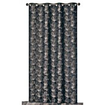 Rideau oeillets lourd jacquard noir 140x240cm