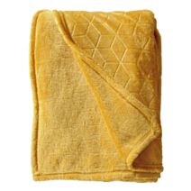 Plaid Jacquard Moutarde 130x170cm - DYLREV