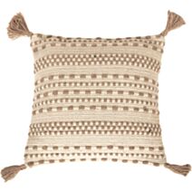 Coussin garni déhoussable 45x45cm écru - DYLREV