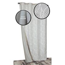 Rideau isolant thermique fantaisie gris 135x240cm - DYLREV