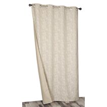 Rideau isolant thermique fantaisie beige 135x240cm - DYLREV