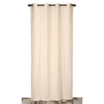 Rideau gaze de coton beige 130x240cm