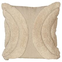 Coussin garni bouclette écru 45x45cm