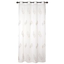Voilage Etamine Brodée Ivoire 140x240cm - DYLREV